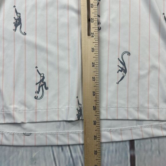 Bad Birdie Polo Shirt Men’s Large Short Sleeve Golf Performance Monkey Print - Picture 8 of 10